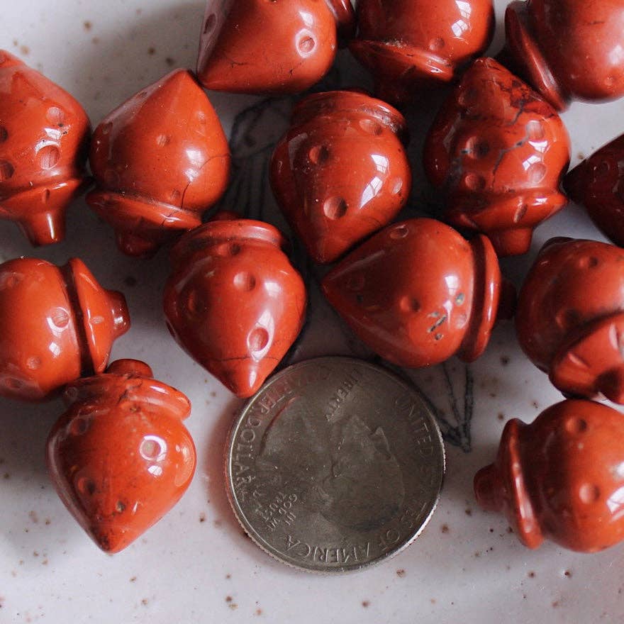 Pebble House - Wholesale Spiritual Stone/Crystal - Red Jasper Tiny Strawberry (Crystals & Stones)3