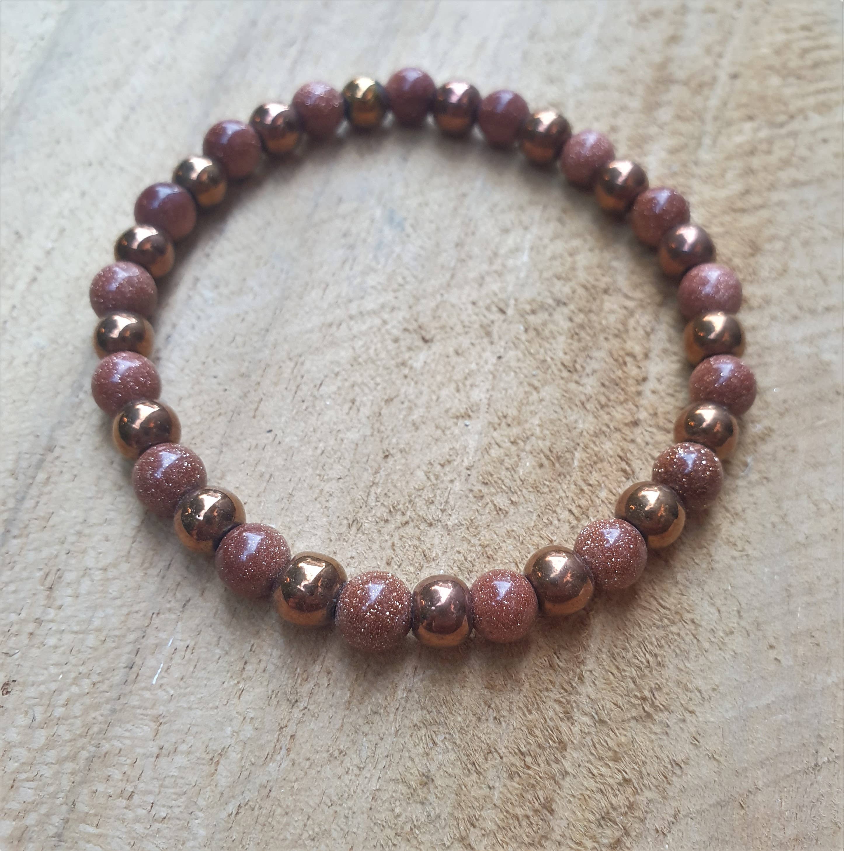 Lapiseum - Wholesale Beaded Bracelet - goldstone bloodstone bracelet4