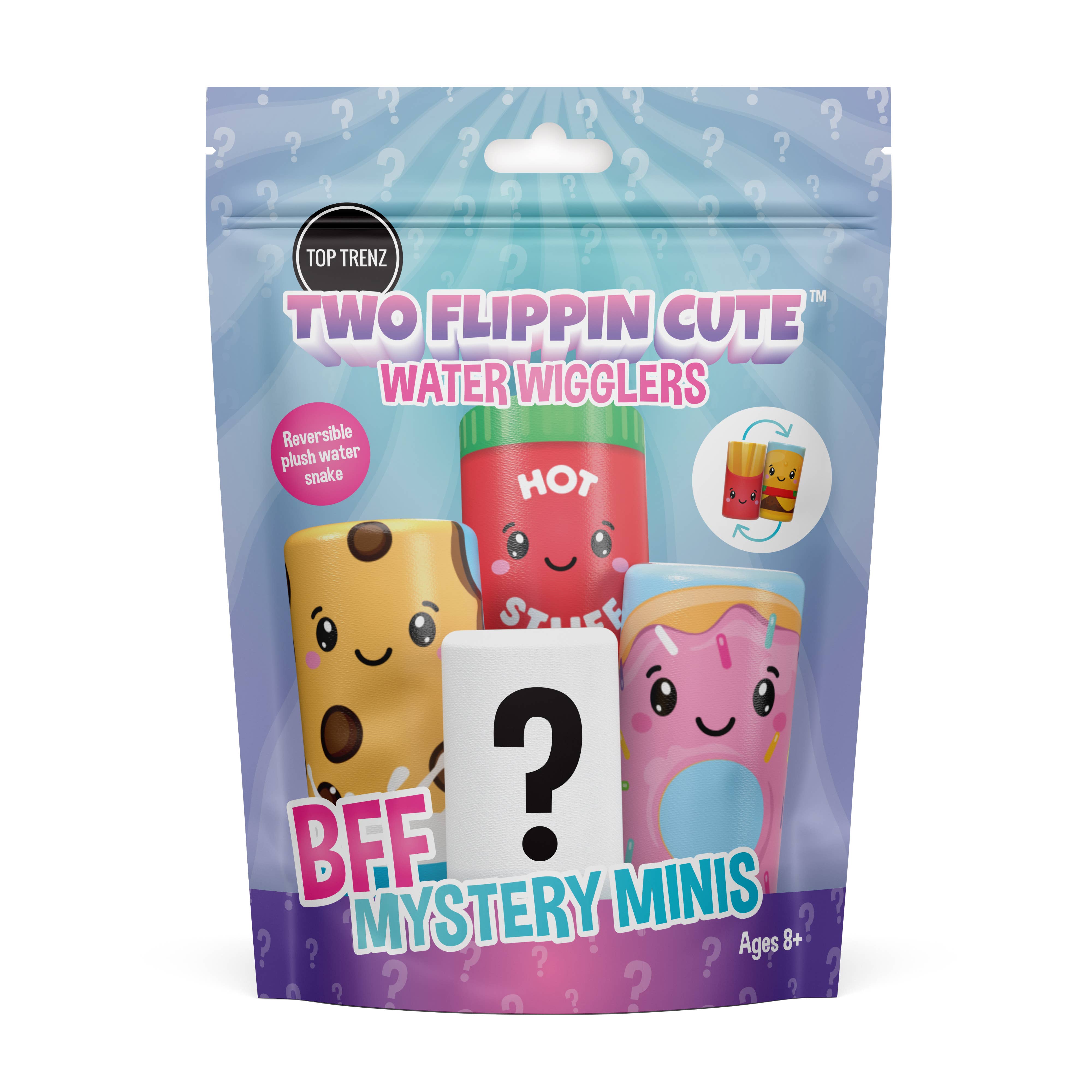 Top Trenz Inc - Vente Fidget/jouet anti-stress – enfant - Two Flippin' Cute - Peluche Water Wigglers BFF Mystery Minis2