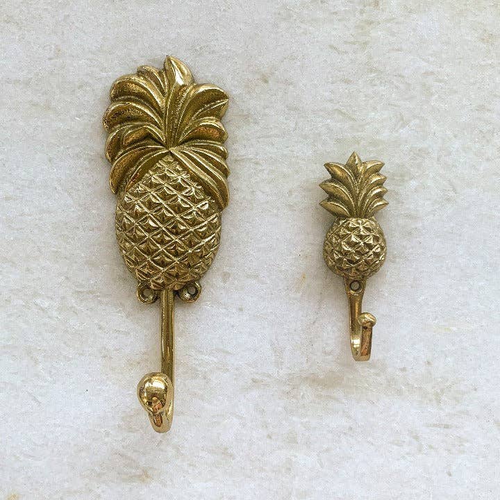 Ocean Luxe - Wholesale Wall Hook - Gold Pineapple Brass Hook