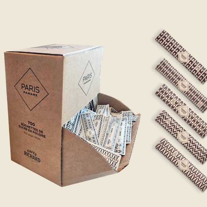 Paris Sugar Sticks, Paname (~700/sticks) for wholesale by Cafés Richard Coffee & Tea