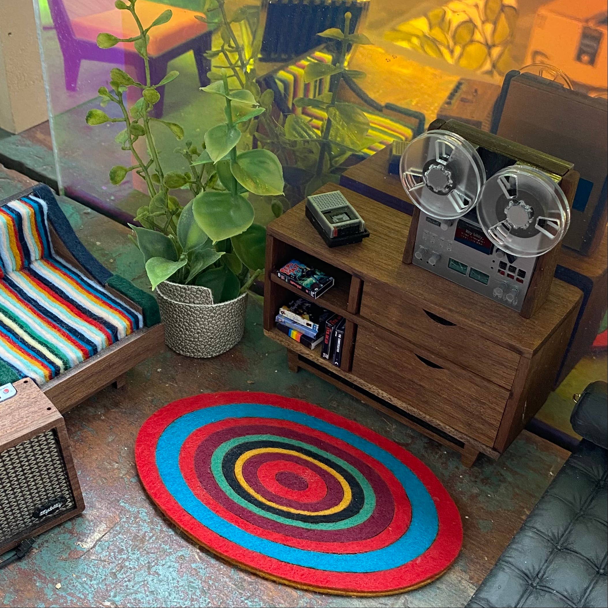 Itty Bitty Mini Mart - Vente Décorations de table - Miniature magnétophone à bande 1:123