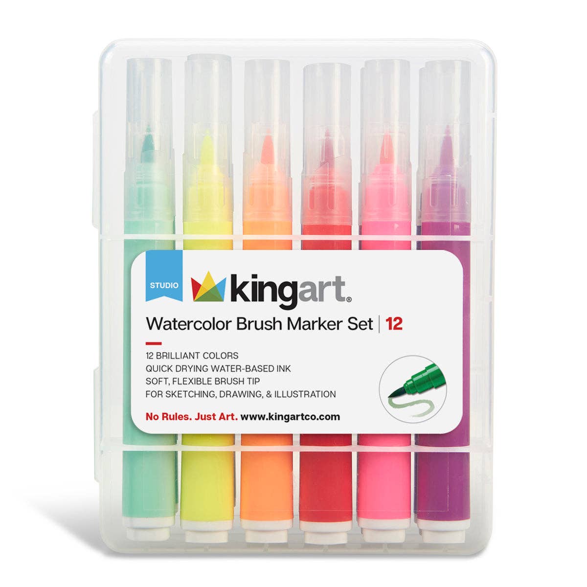 KINGART - Vendita all'ingrosso Pennarelli - Pennarelli Colorati 12 Colori2