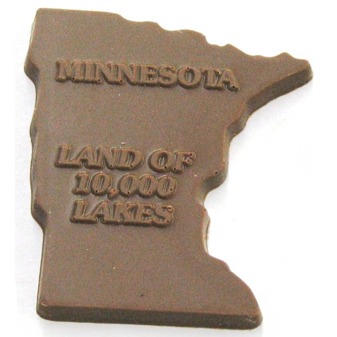 Laketown Chocolates - Wholesale Chocolate - Chocolate MN State Shape
