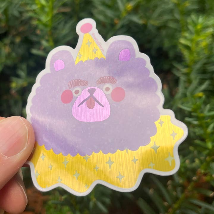 Masha Fikhman Art - Wholesale Sticker - Clown Bear Sticker0