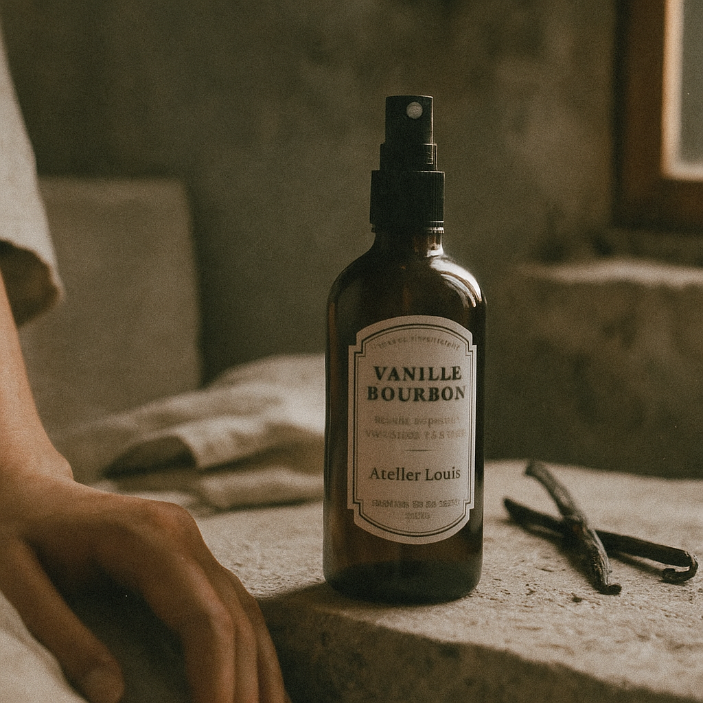 Atelier Louis - Vente Vaporisateurs d'ambiance et de linge - Brume végétale Vanille Bourbon3