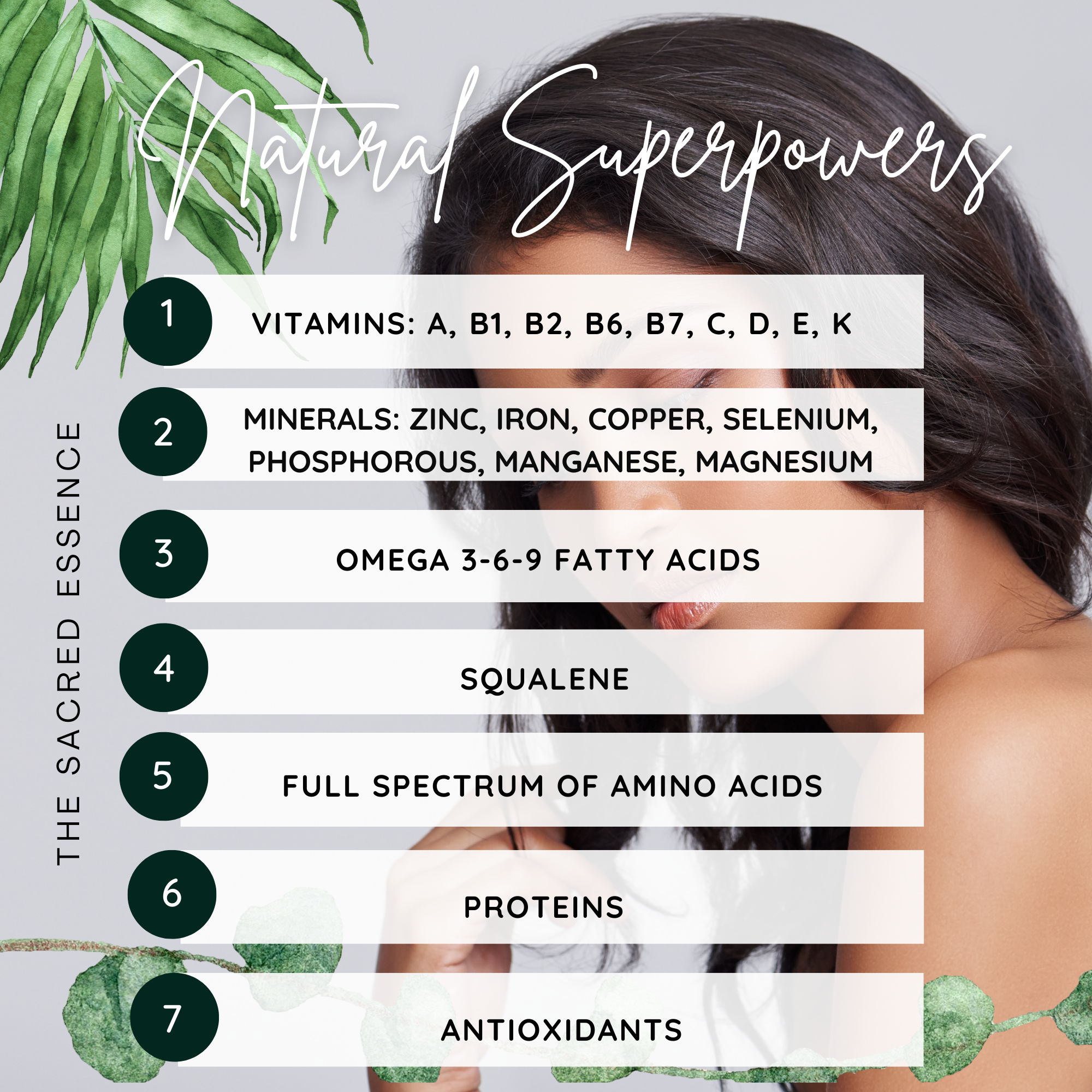 The Sacred Essence - Wholesale Hair Serum - DIVINE - Super Lightweight Full Spectrum Hair Serum4
