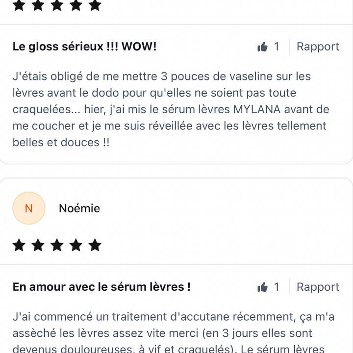 MYLANA - Vente Soin/masque pour les lèvres - LE SÉRUM LÈVRES MYLANA10