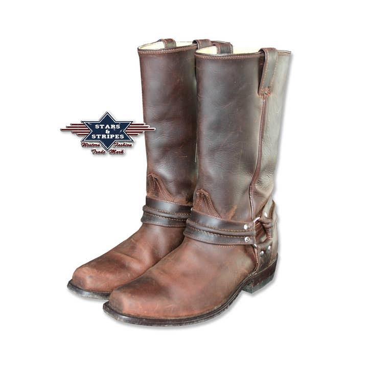 Stars & Stripes® – wholesale Cowboy boots – Men's – Western boots - Wb-01 brown