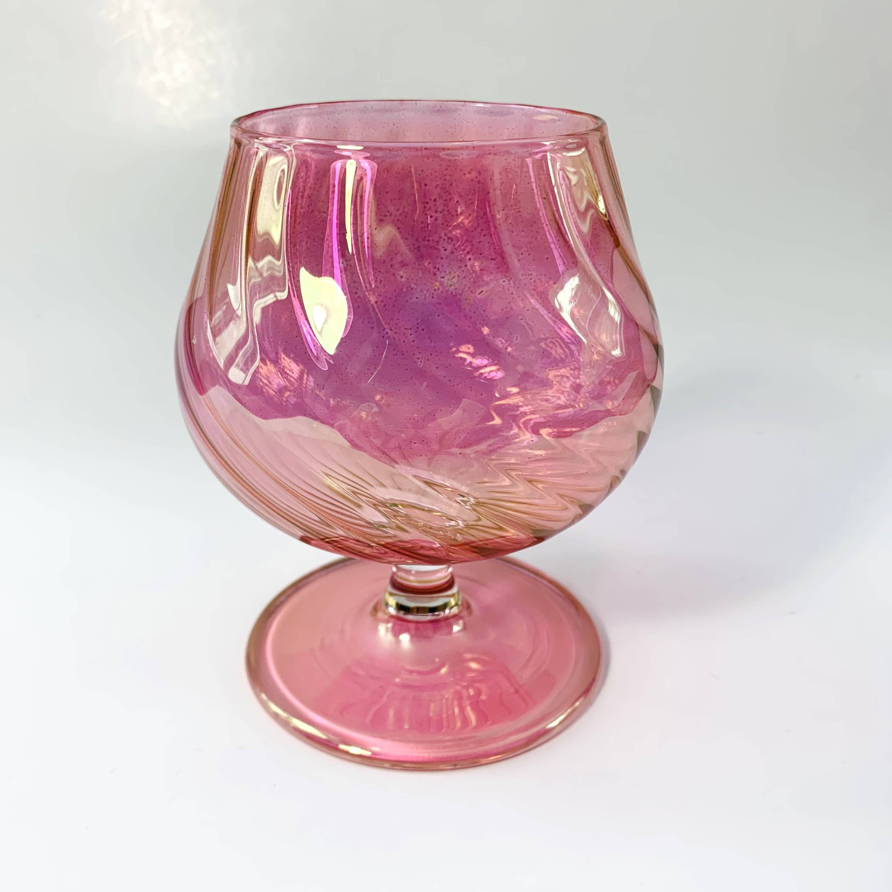 Dandarah (Ships from USA) - Wholesale Cocktail/Liquor Glass - Blown Glass Cognac Glass - Iridescent5