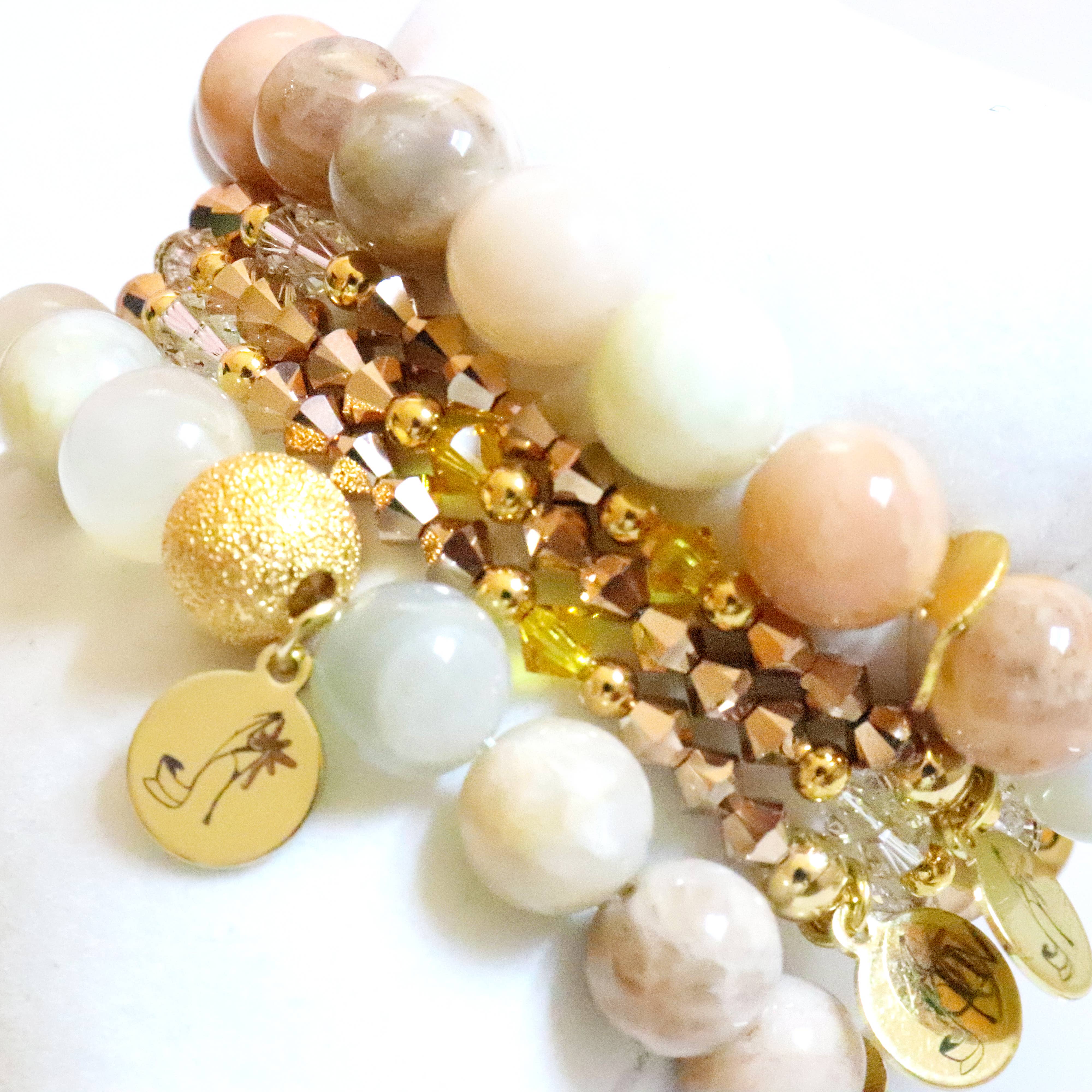 Jessica Santander - Wholesale Beaded Bracelet - Rose Gold Celebration Swarovski Crystal Bracelet1