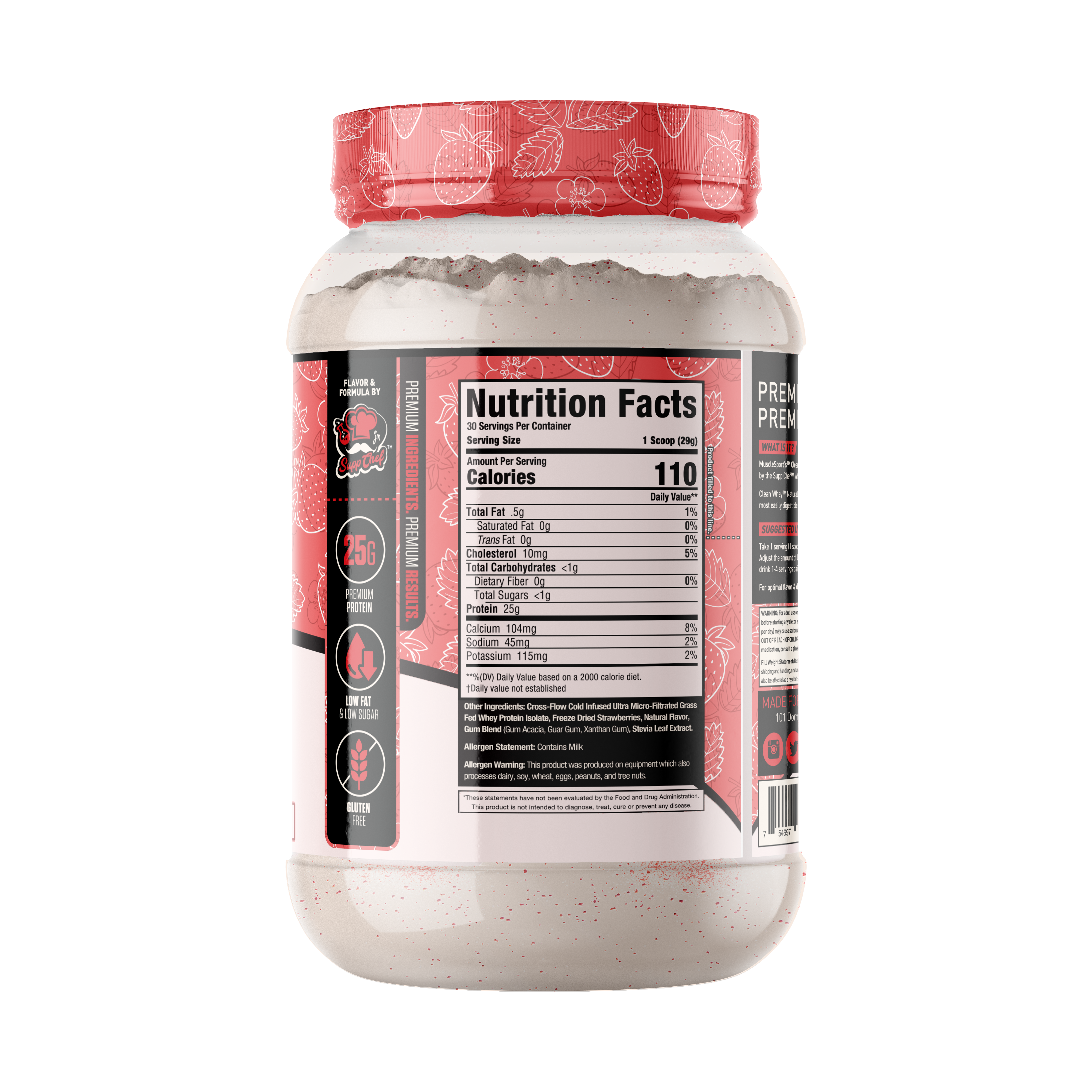 MuscleSport - Wholesale Protein/Superfood Powder - Clean Whey - Grass Fed Whey Protein Isolate2