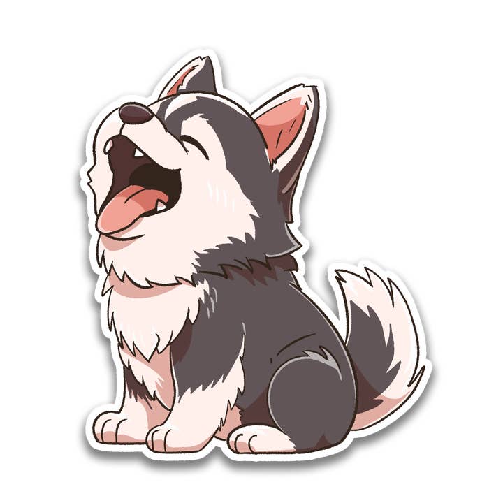 Husky-Aufkleber für den Großhandel von Stick With Finn