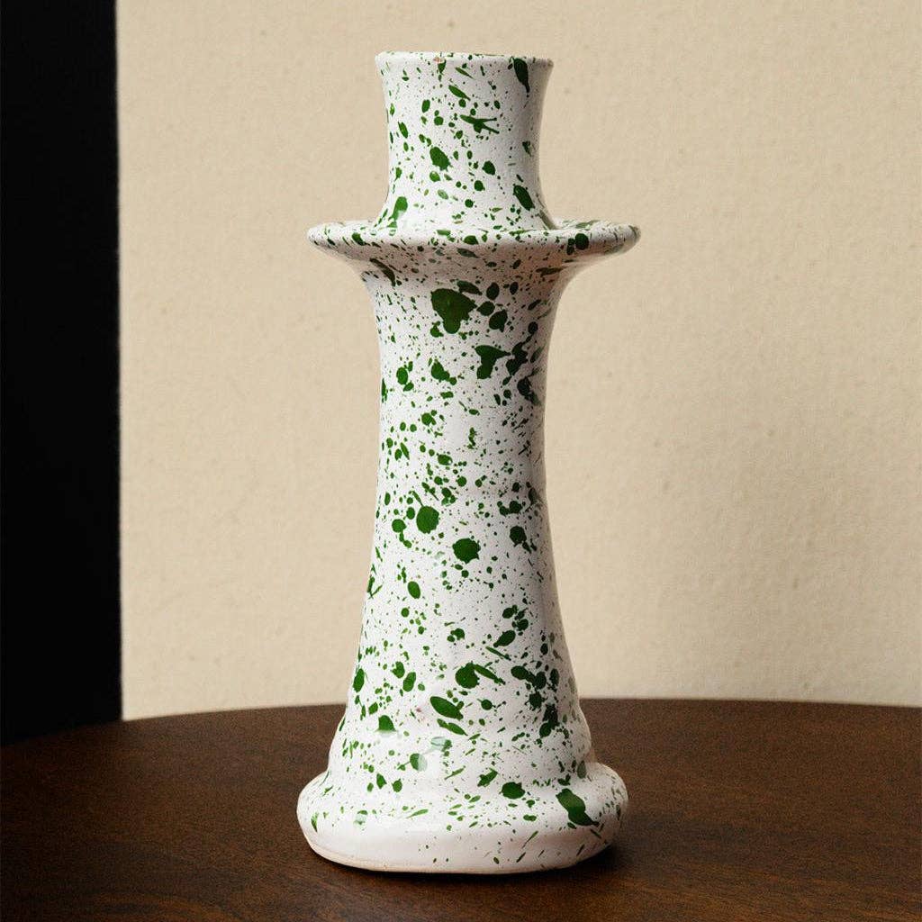 Pink Cactus & Co - Vente Bougeoirs - Bougeoir en céramique à finition mouchetée7