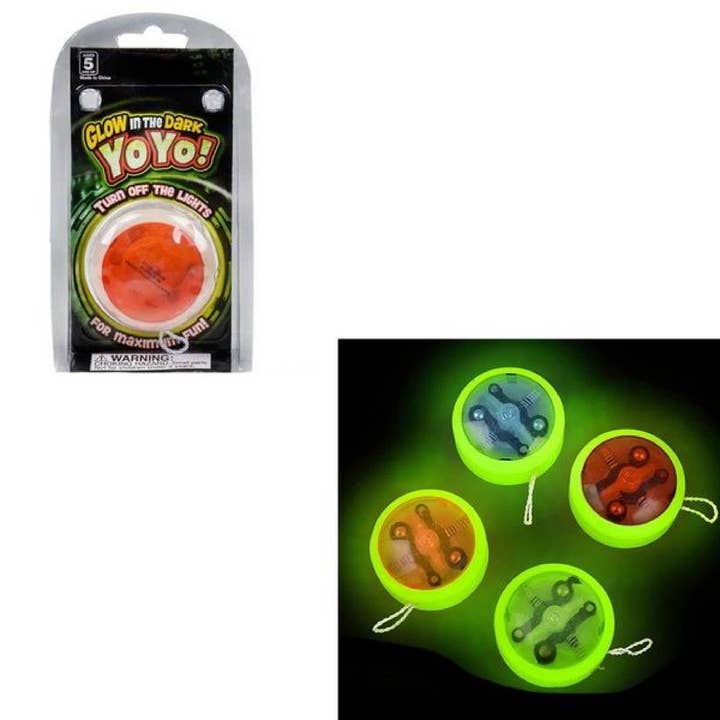 Glow in the Dark YOYO Flashing Emoticon Halloween for wholesale by Buddha Yoga
