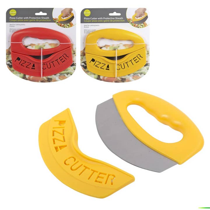 Luciano Gourmet - Wholesale Kitchen Tool/Gadget - Luciano Gourmet Pizza Cutter with Blade Protective Cover