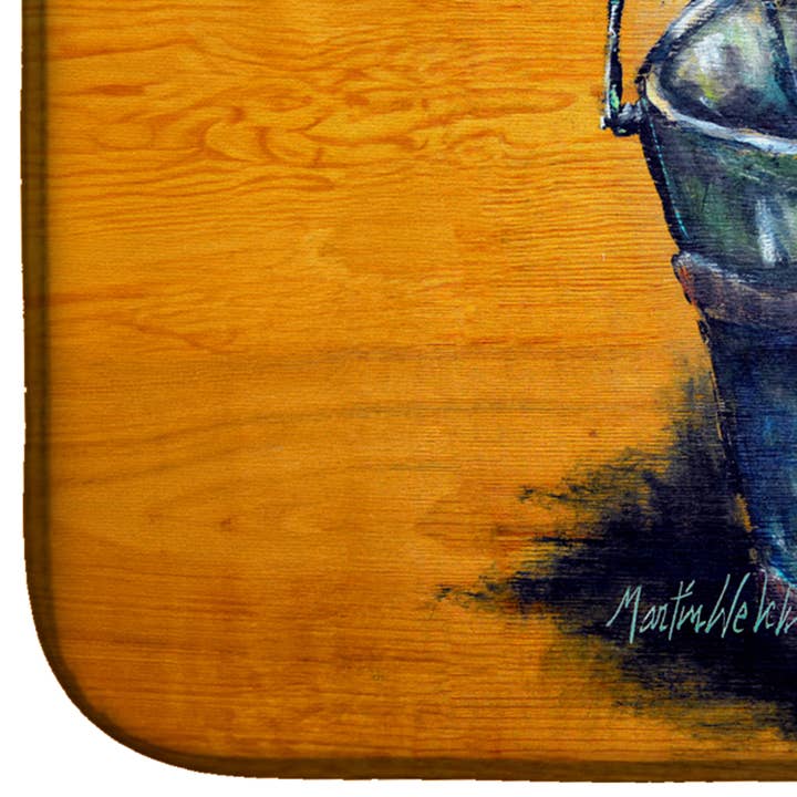 Caroline's Treasures – wholesale Dish-drying mat/rack – A Crab Bucket Dish Drying Mat MW20042