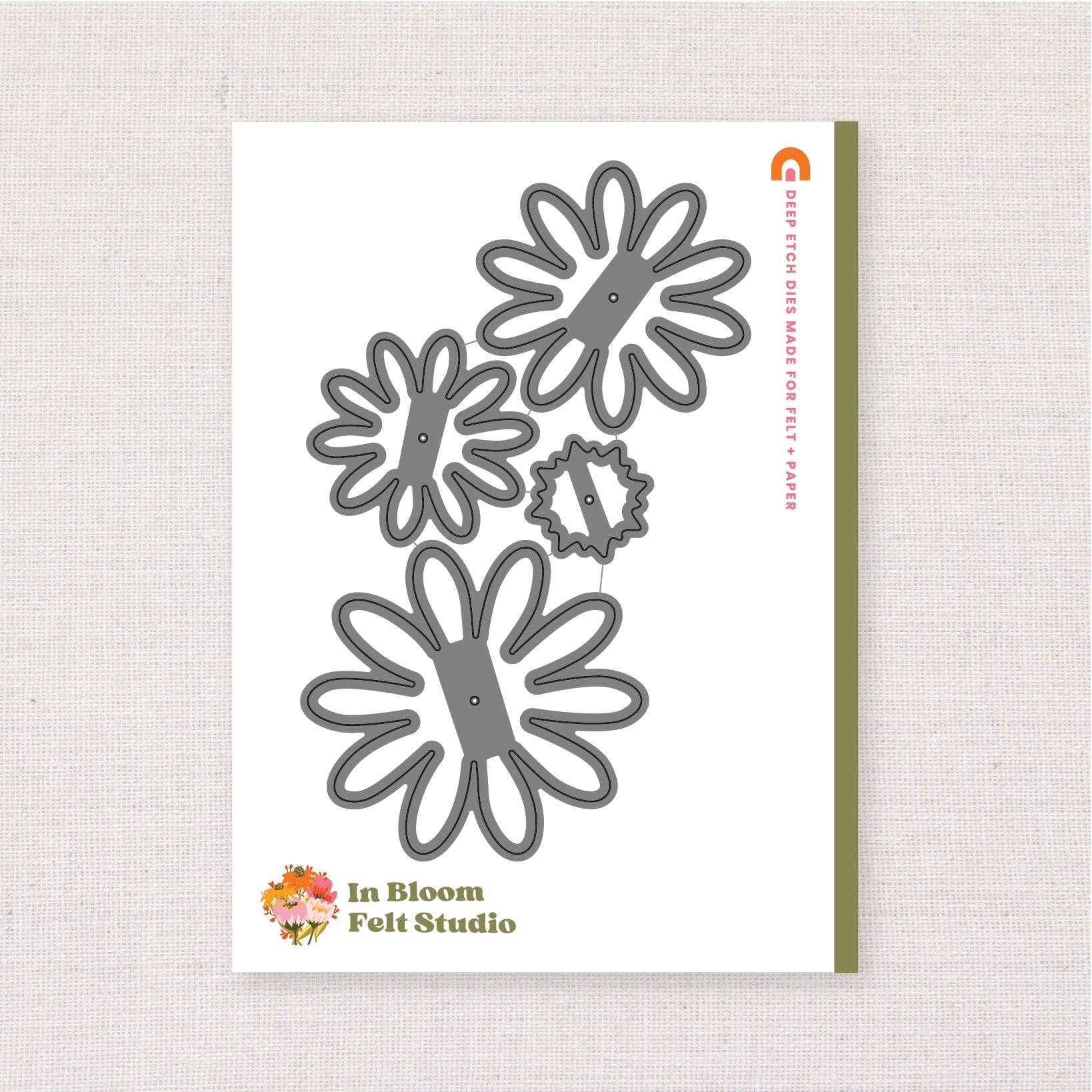 Benzie Design – material para artesanato por atacado – Cortador de Relevo Profundo, Flores Margarida Pequenas