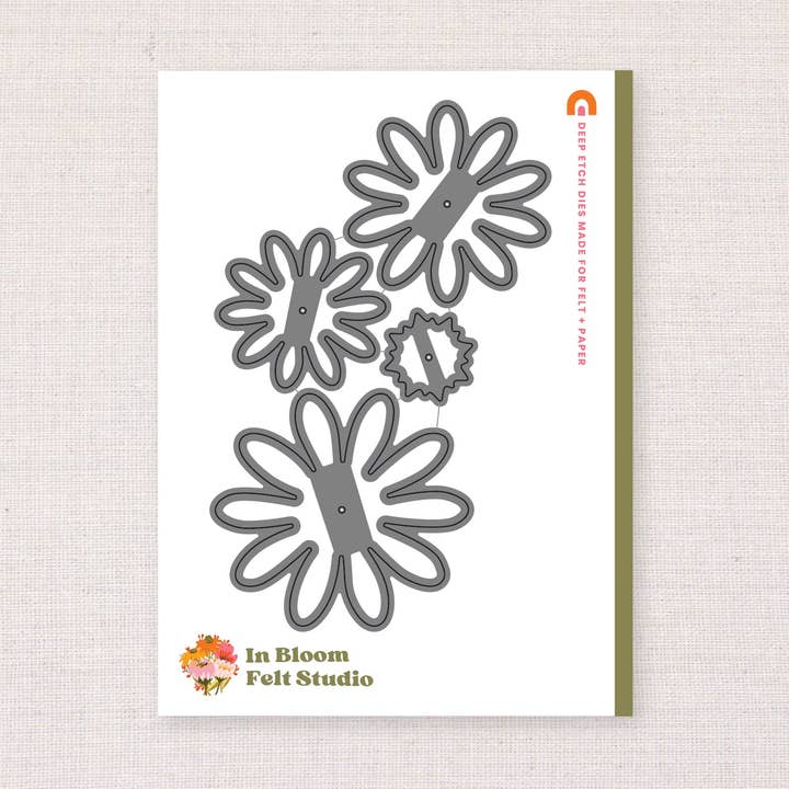 Benzie Design – material para artesanato por atacado – Cortador de Relevo Profundo, Flores Margarida Pequenas0