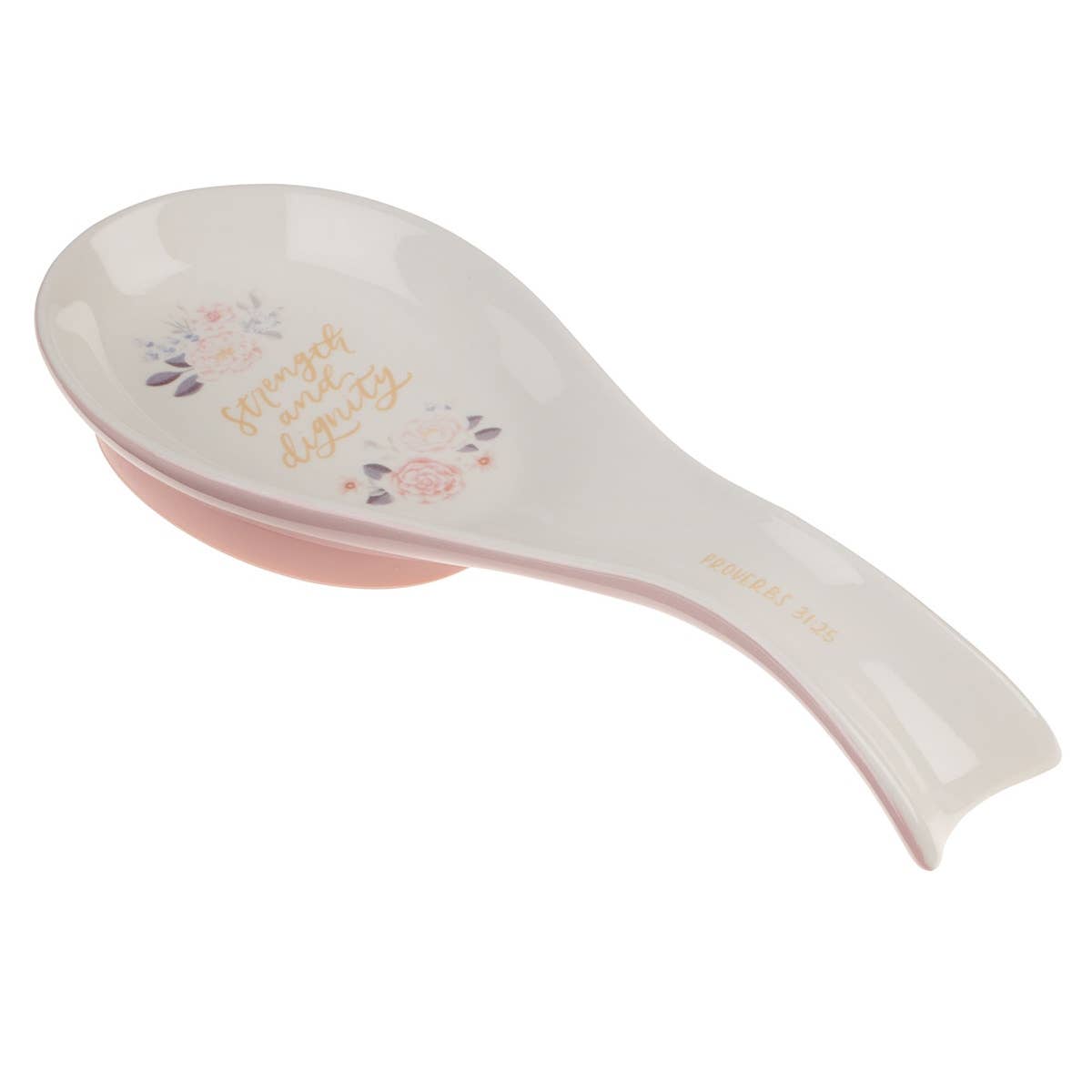 Christian Art Gifts - Wholesale Spoon Rest - Spoon Rest Strength & Dignity Prov. 31:251