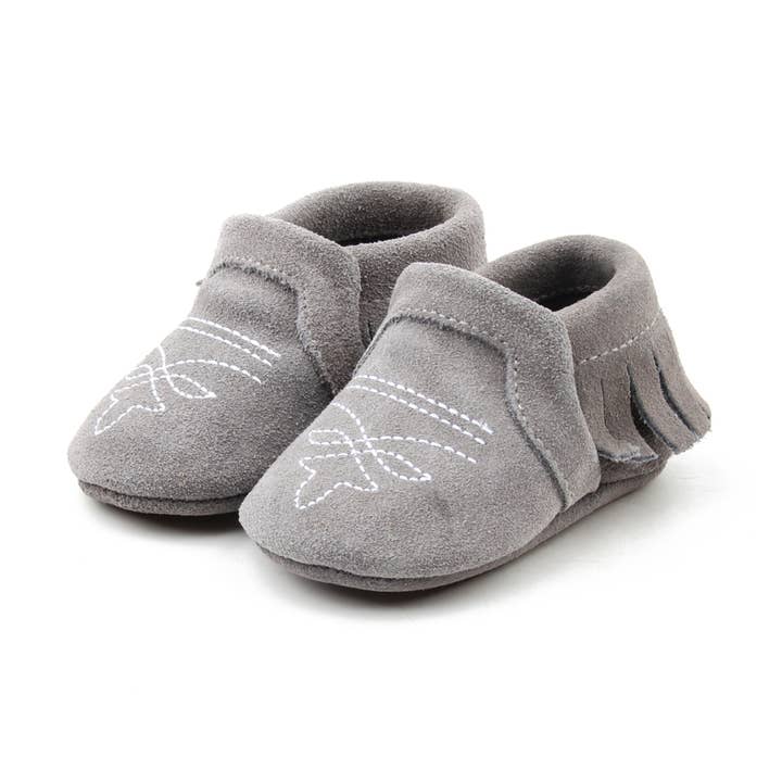 Moccasin - Gray Suede for wholesale by Ranch Raised ®