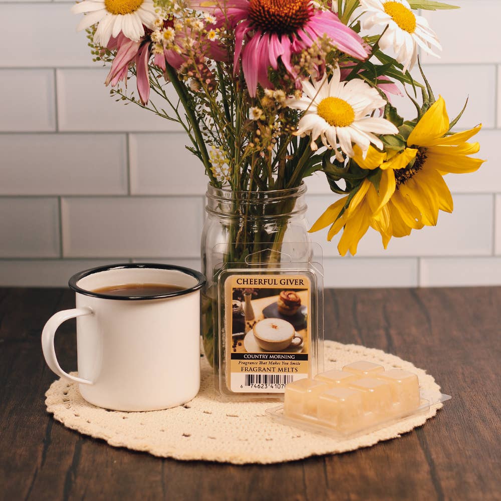 A Cheerful Giver - Vendita all'ingrosso Cialde di cera - Melts (confezione da 8) - Country Morning3