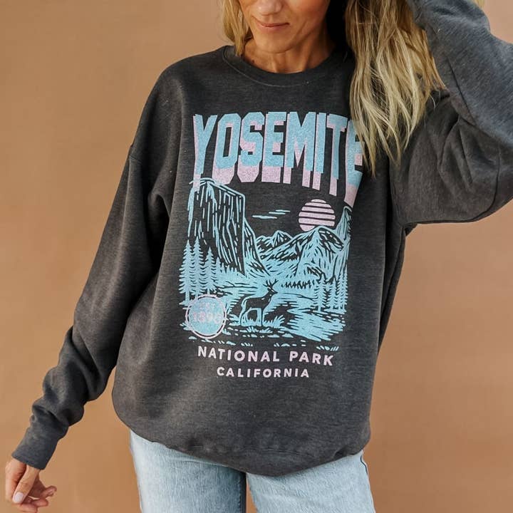 Yosemite - Heritage National Parks Sweatshirt for wholesale by Mountain Moverz