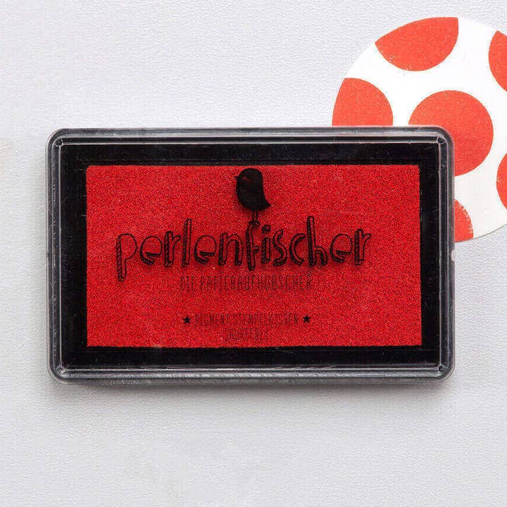 Perlenfischer – wholesale Rubber/decorative stamp – 5x Ink Pads | Large Red0