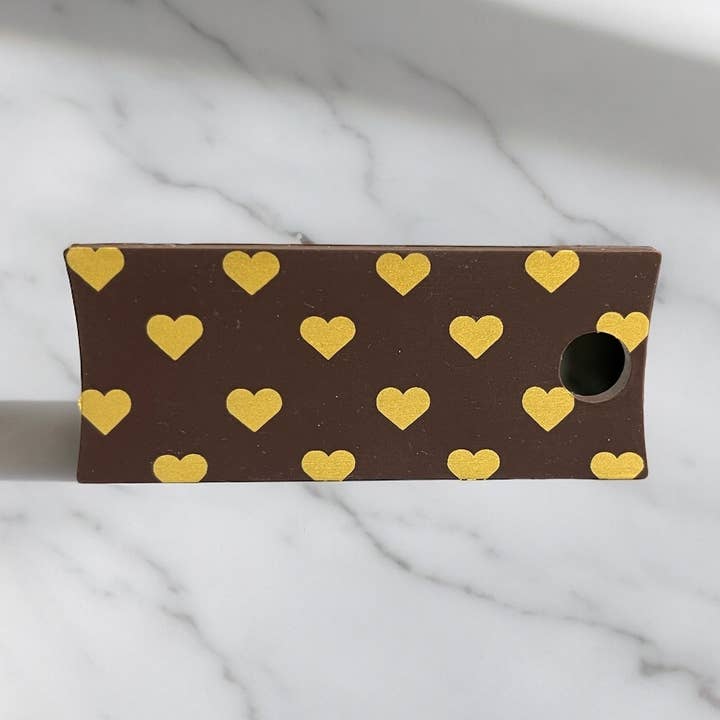 Cubierta Giratoria de Silicona Stanley Corazones de Oro de Chocolate para venta al por mayor de Olive Lane Accessories