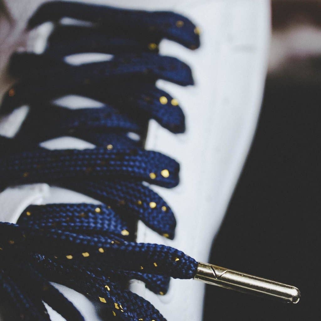 furiouslaces - Venta al por mayor Cordones de zapatos - Unisex - Cordones azul marino y dorado6