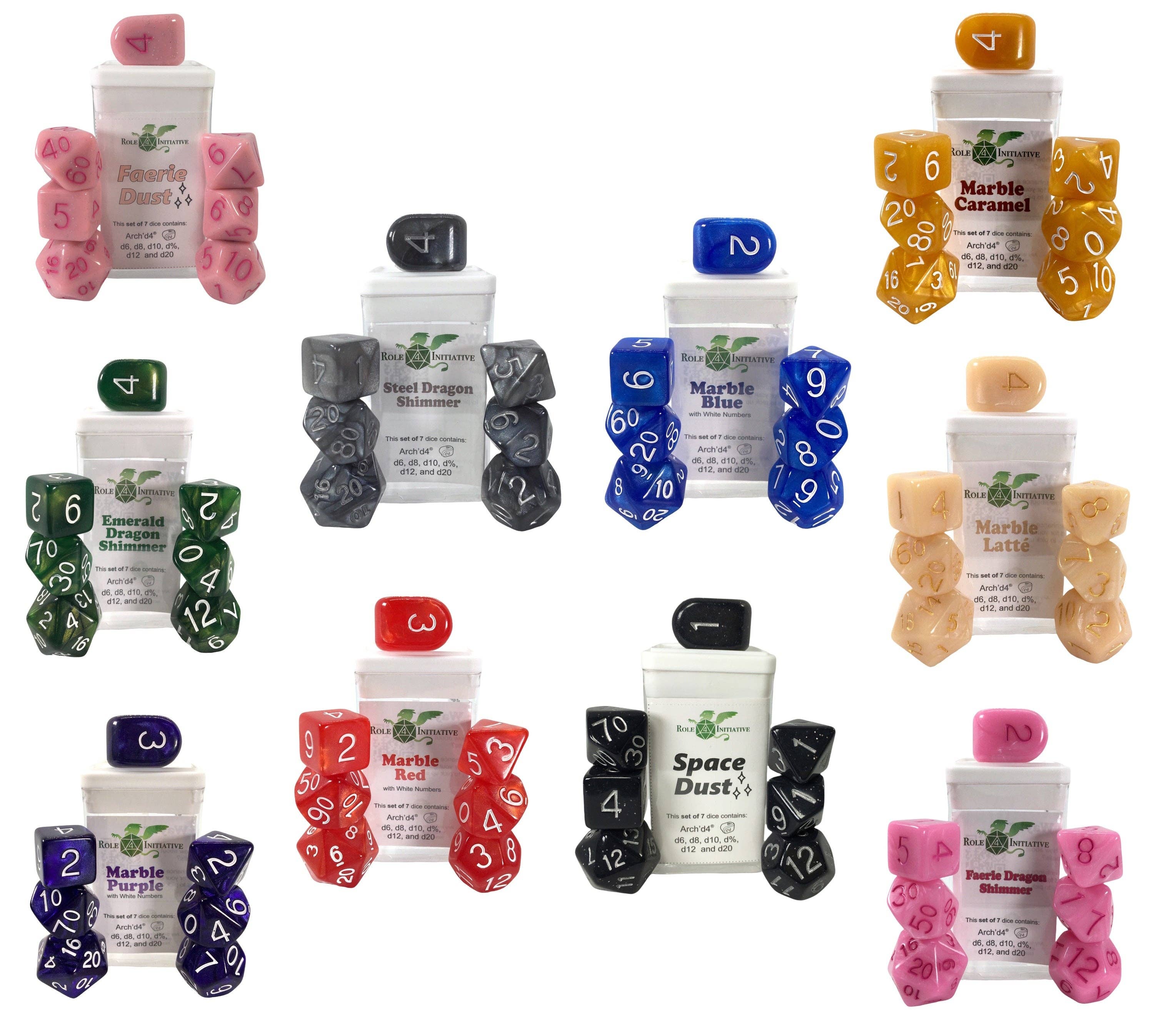 Role 4 Initiative – wholesale Dice – Dice Set Bundles in assorted colors6