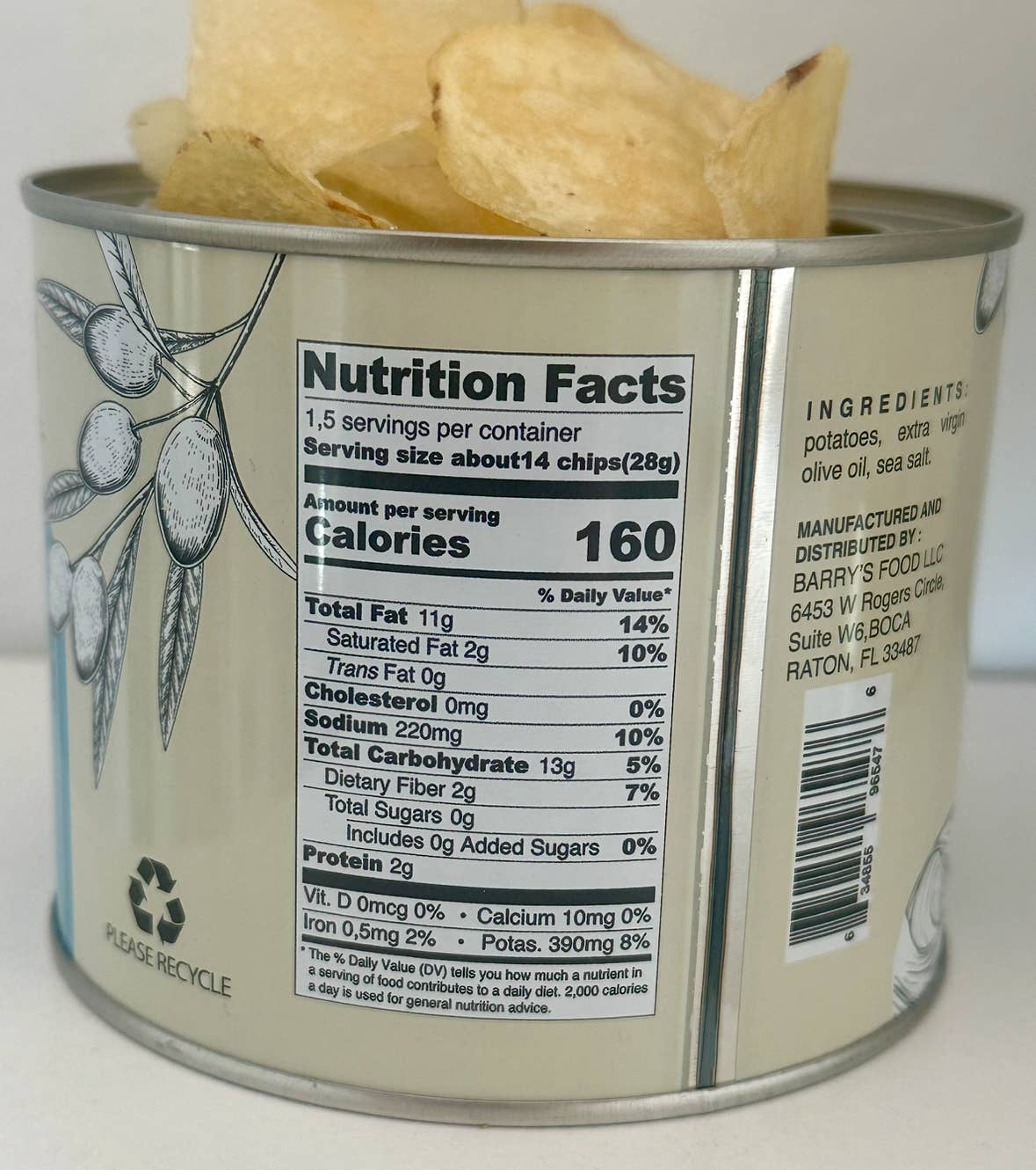 Litys Chips - Wholesale Chips - 1,5OZ Olive oil and Sea salt 4