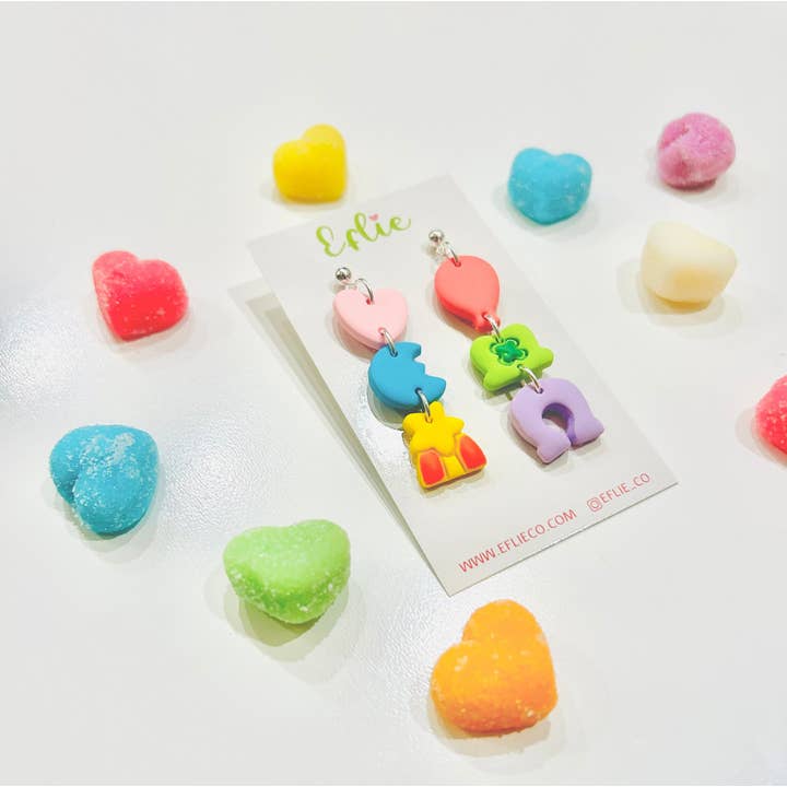 Eflie - Wholesale Dangle earrings - St Patrick's Lucky Charms Marshmallow Clay Earrings6