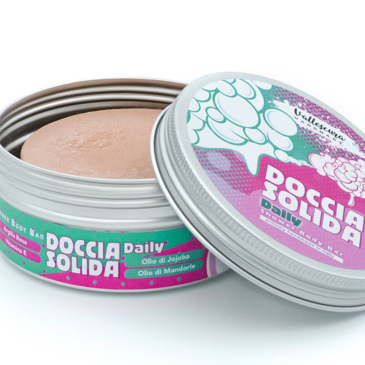 Doccia Solida Daily, detergente corpo e capelli, Best Seller per la vendita all'ingrosso da parte di Vallescura Handmade