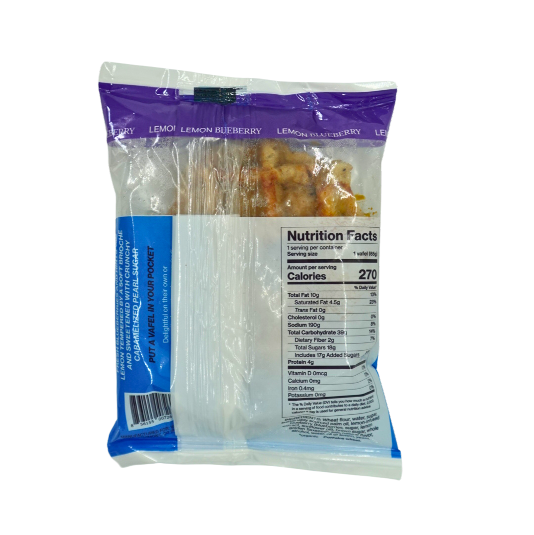 Vafels - Wholesale Cookie - Lemon - Blueberry Liège Vafels - 6ct3