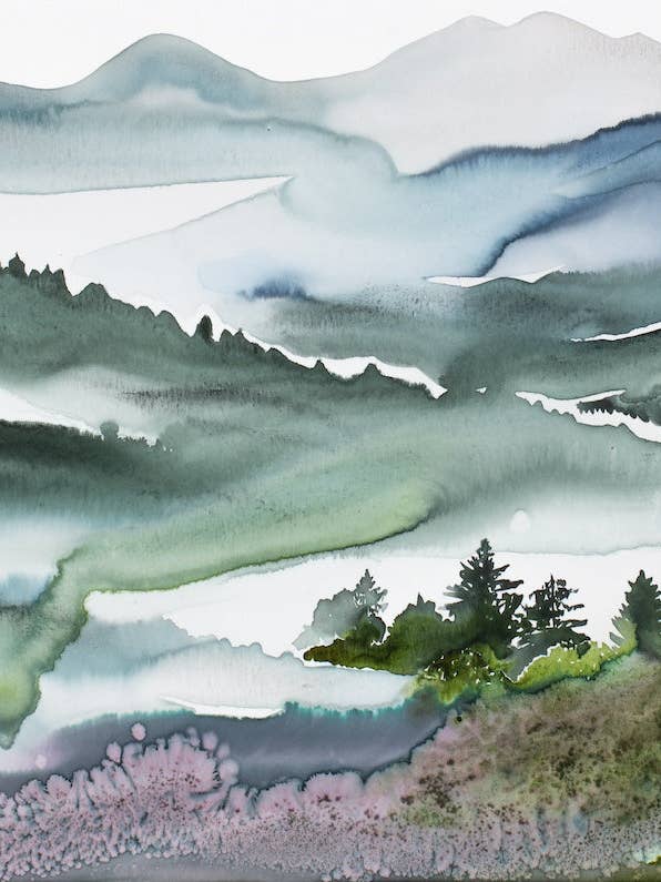 Paysage de montagne n° 6 pour la vente par Elizabeth Becker
