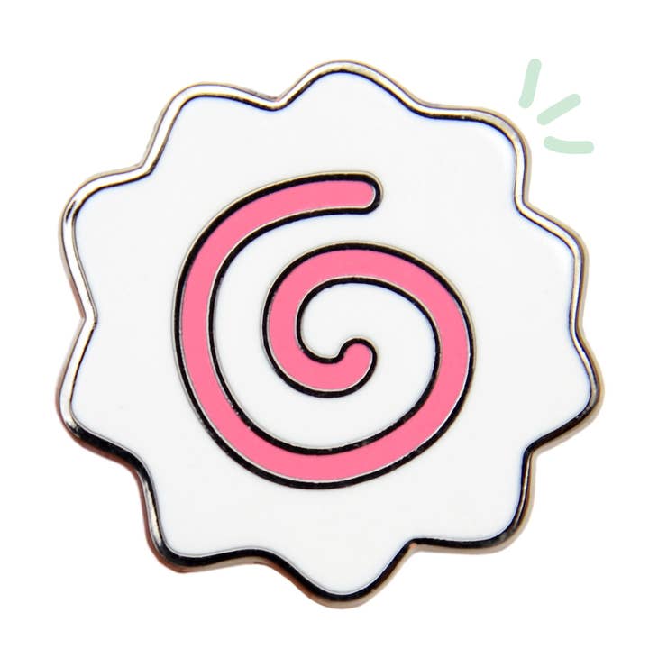 Fishcake Pin for wholesale by Snippet Studios