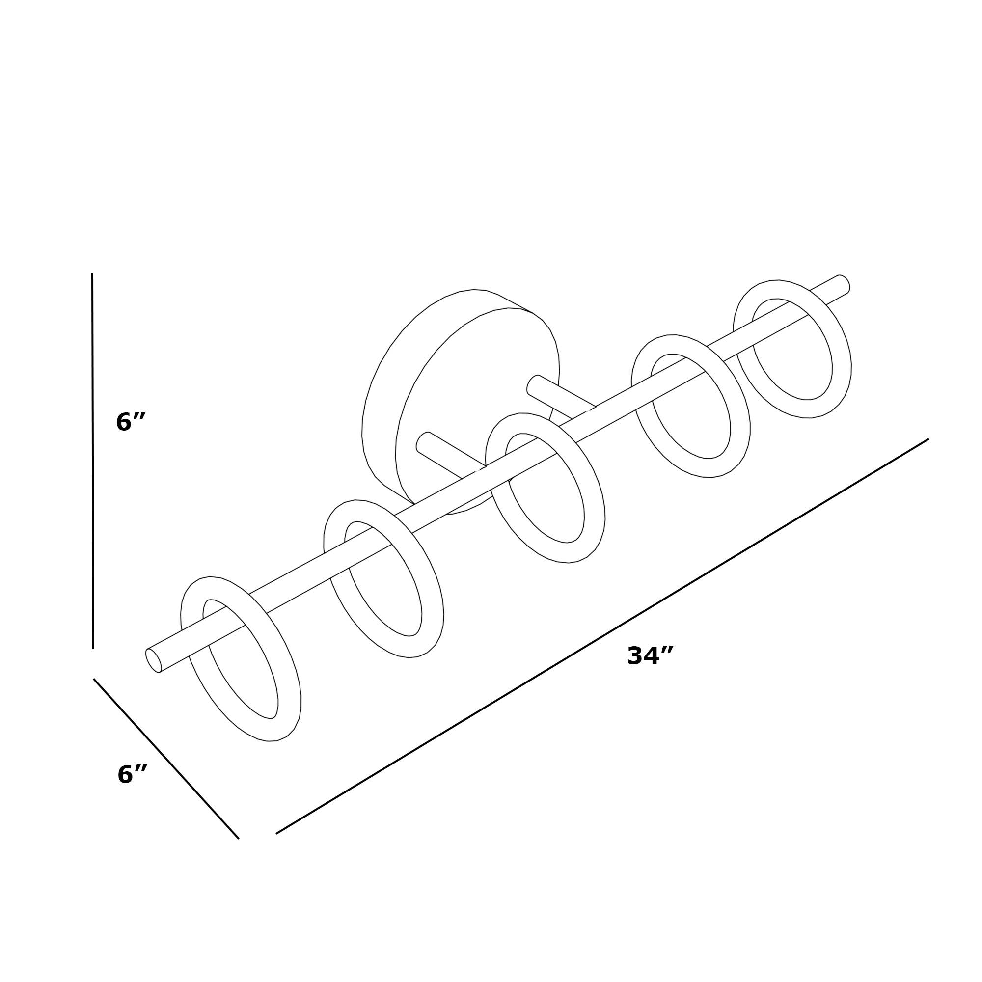 Oroma Home - Vendita all'ingrosso Applique - Lampada da bagno Loop a 5 luci dimmerabile13