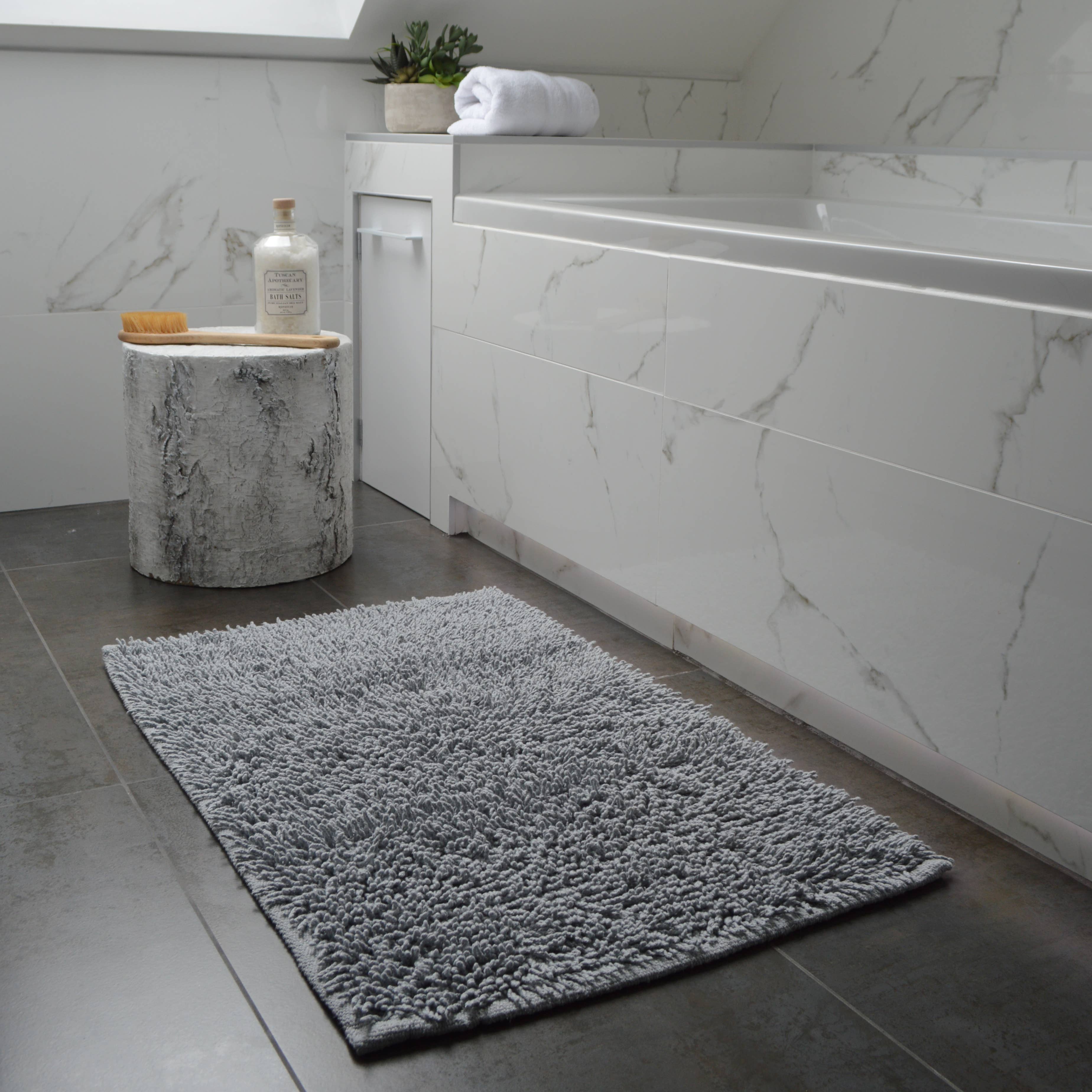 Allure Bath Fashions – Engroshandel Bademåtte – Tumble Twist 100% bomuld bademåtte, hurtigttørrende shaggy badetæppe5