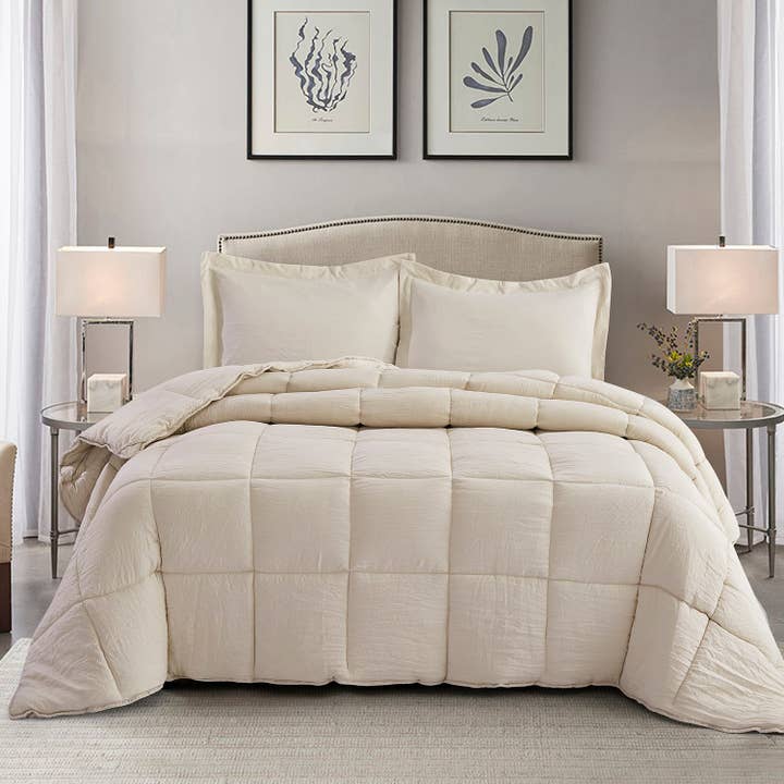 HIG - Wholesale Down Comforter - All Season Chic Prewashed Fabric Down Alternative Comforters