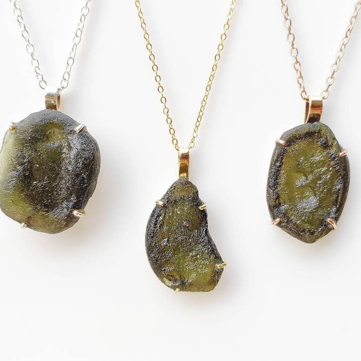 Sacred Ceremony - Wholesale Pendant/Charm Necklace - Certified Czech Republic Moldavite Pendant Necklace