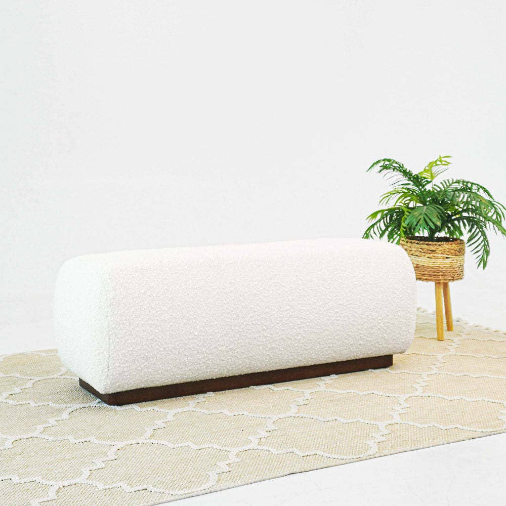 HOMYCASA DESIGN INC - Wholesale Bench - Kelvin Ivory Boucle Bench8
