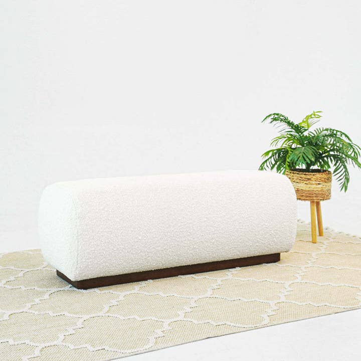 HOMYCASA DESIGN INC - Wholesale Bench - Kelvin Ivory Boucle Bench8