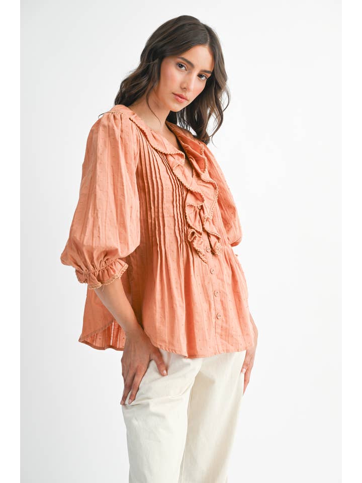 Camellia - Wholesale Blouse - Women's - FLOWING RUFFLED BLOUSE9