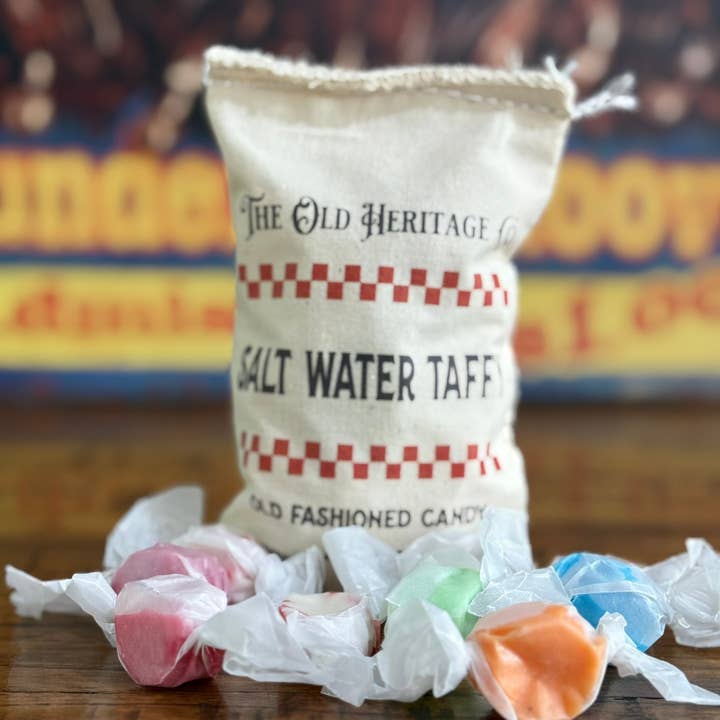 Salzwasser-Toffee-Bonbons mit dekorativem Stoffbeutel (113 g) für den Großhandel von Richloam General Store