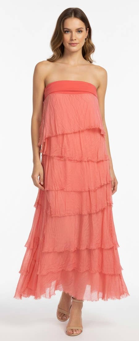 Karamel Collection - Vente Jupe – femme - Jupe en soie à volants  
Aucun tarif ne sera ajouté6