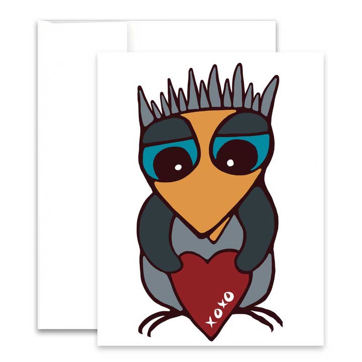 Greeting Card - Flappy Valentine’s Day for wholesale by Unperfekt Studios