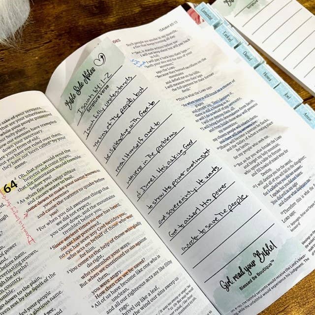Blessed Be Boutique - Wholesale Notepad - Bible Side Notes9