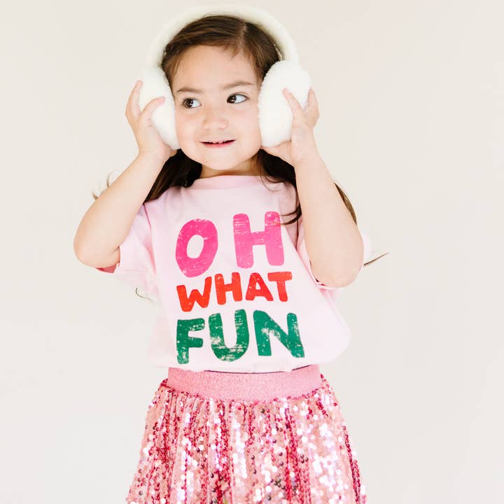 Benny & Ray Apparel - Wholesale Screen Printed T-Shirt - Kids - Oh What Fun Christmas Merry Kids Shirt Toddler Youth