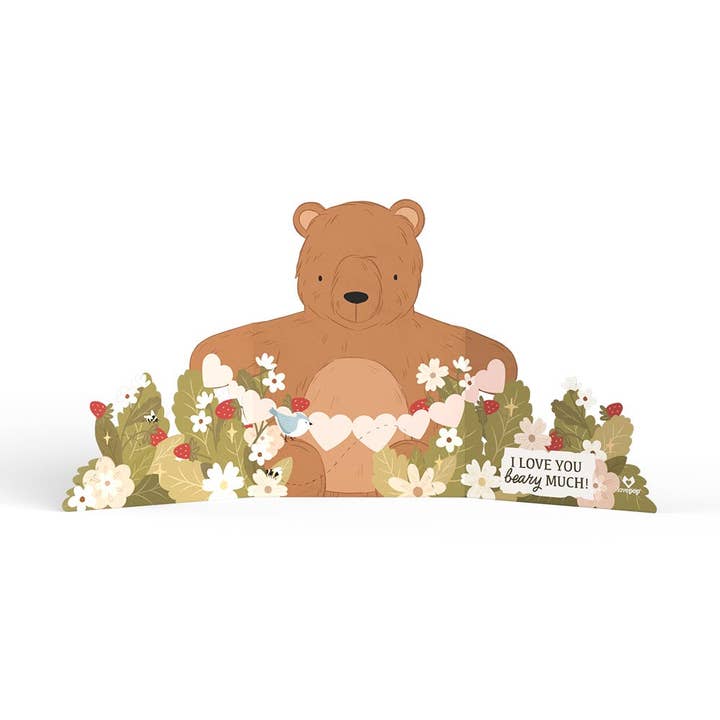 Lovepop Cards - Wholesale Mother's Day Card - I Love You Beary Much Mother's Day Tri-Fold Card, Decor